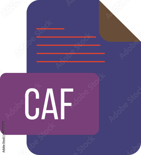 CAF ip icon black & grey fill with symbol