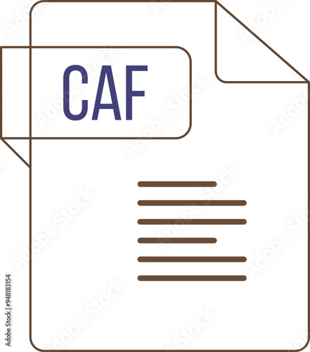 CAF ip icon black outline