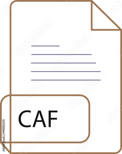 CAF File extension icobn crisp corners thick outline