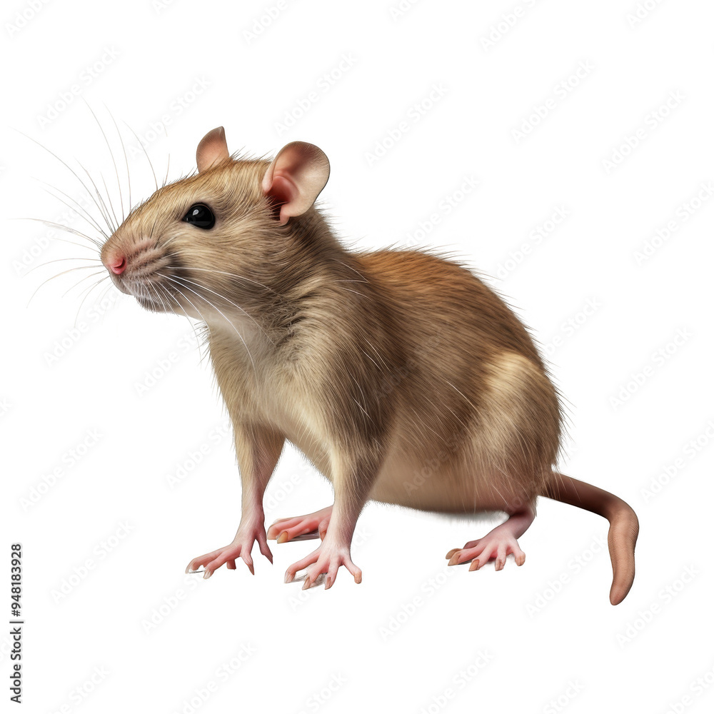 Rat Isolated on a Transparent Background Rat Isolated on a Transparent Background
