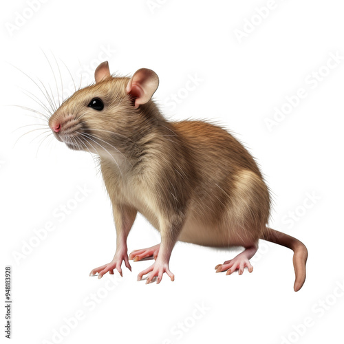 Rat Isolated on a Transparent Background