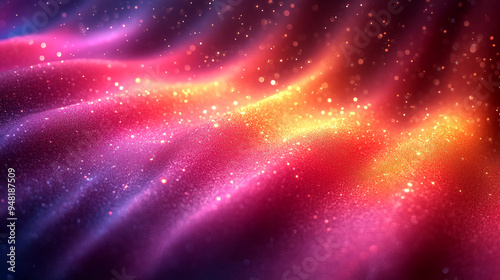 Vibrant Shimmering Wallpapers, Bright and Colorful Backgrounds with Glitter and Light Effects