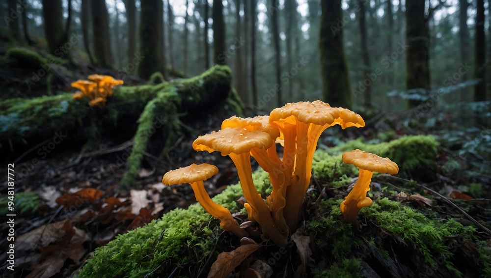 Witches butter fungi, an intriguing and natural formation Witches butter fungi, an intriguing and natural formation
