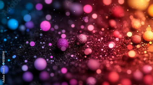 Vibrant Shimmering Wallpapers, Bright and Colorful Backgrounds with Glitter and Light Effects