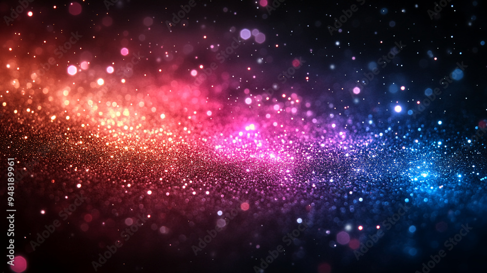 Vibrant Shimmering Wallpapers, Bright and Colorful Backgrounds with Glitter and Light Effects