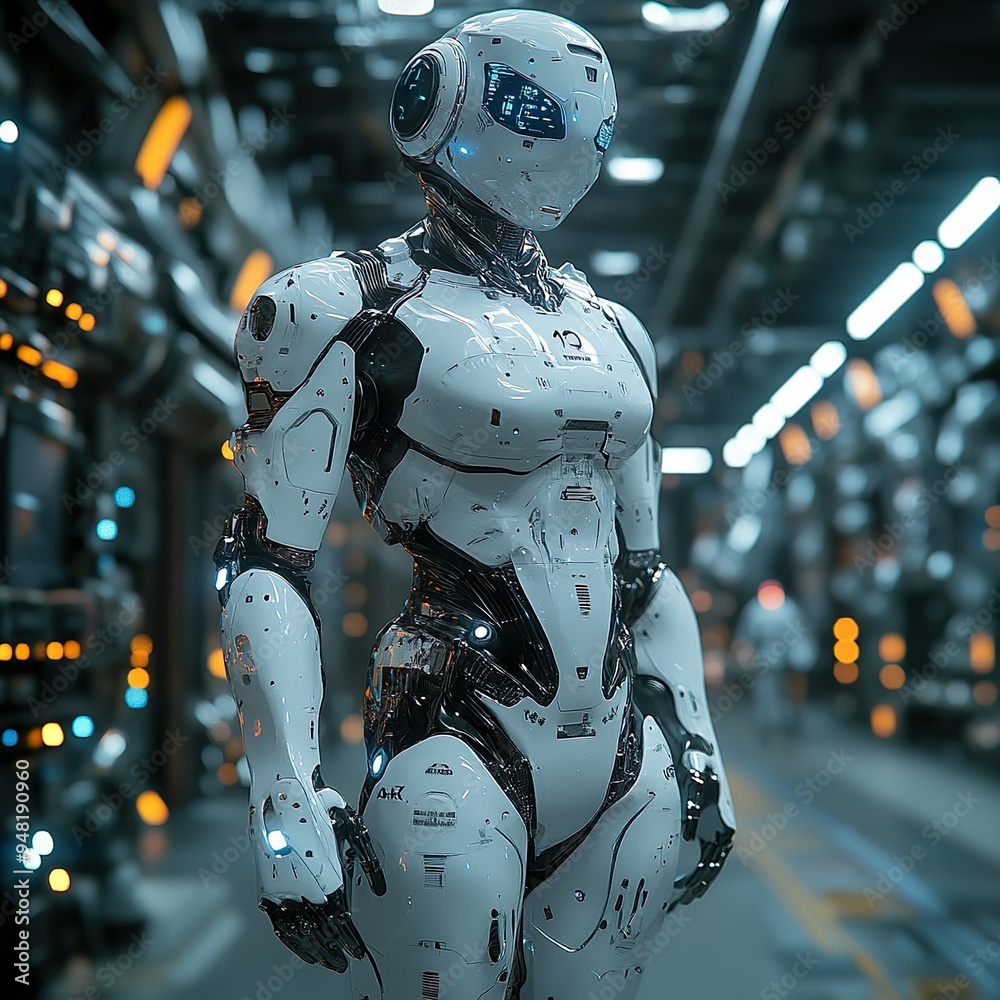 Advanced Robotics A Futuristic Robot Featuring Groundbreaking Technology and Intelligent Design photo Advanced Robotics A Futuristic Robot Featuring Groundbreaking Technology and Intelligent Design photo