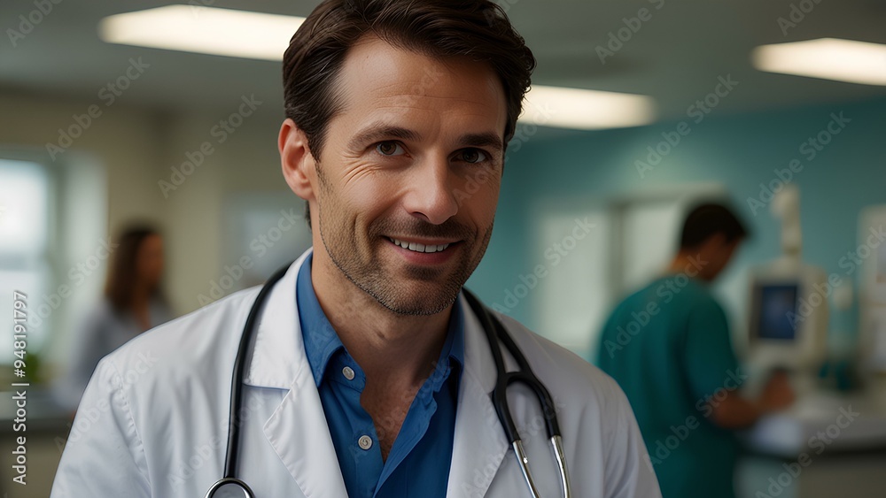 Professional Doctor in a Hospital Setting Professional Doctor in a Hospital Setting