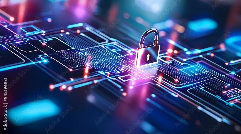 An abstract digital representation of a secure network protected by twofactor authentication, showing breach attempts thwarted by credential management across multiple devices An abstract digital representation of a secure network protected by twofactor authentication, showing breach attempts thwarted by credential management across multiple devices