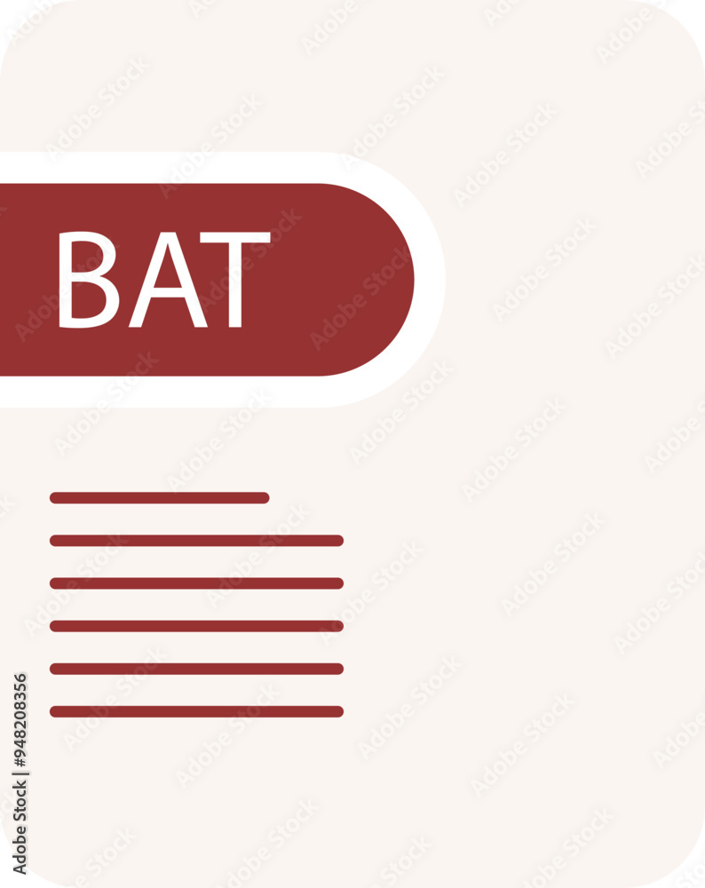 BAT File icon deep and minimal BAT File icon deep and minimal
