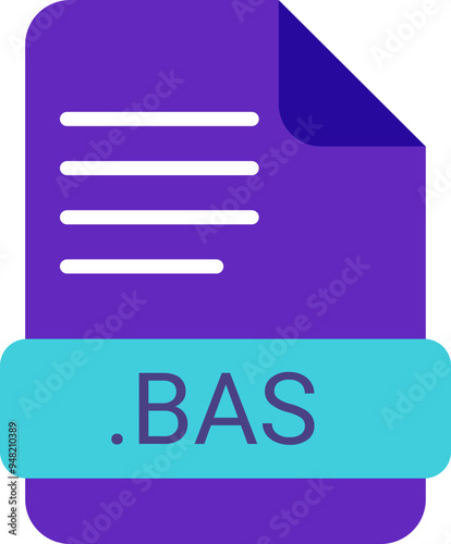 BAS File extension icon with symbol