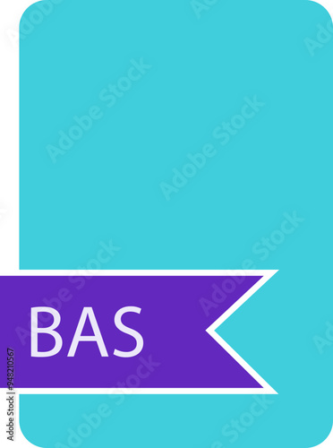 BAS File format icon label contour