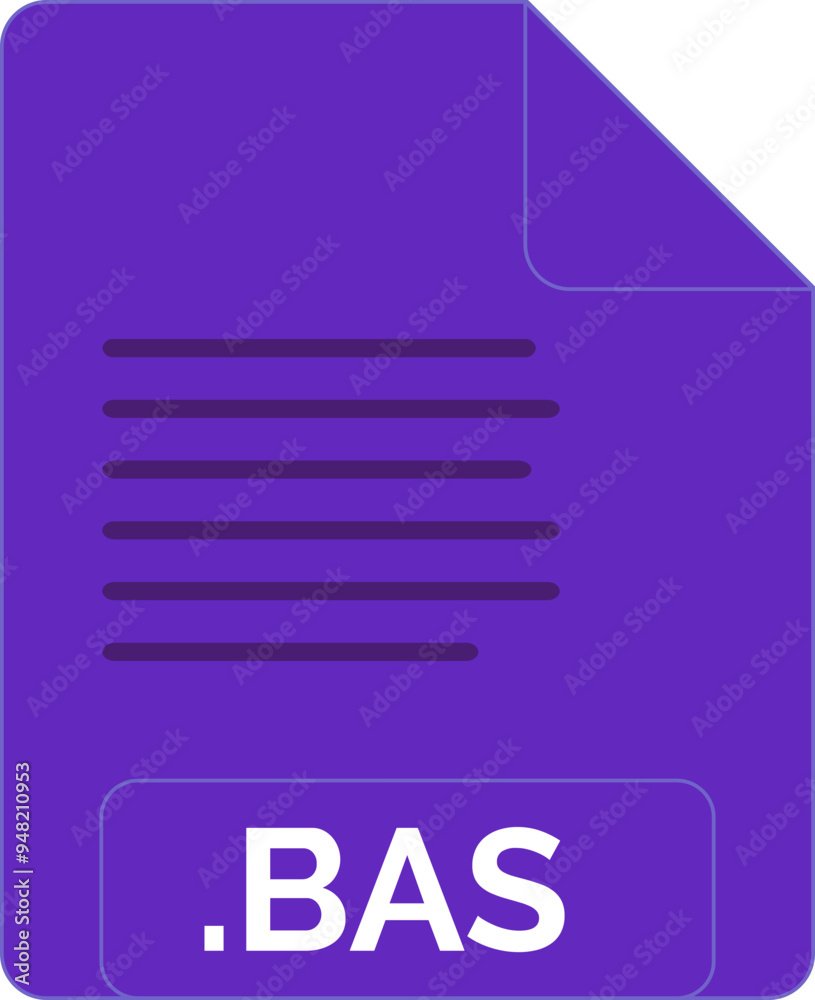 BAS File icon minimal fill BAS File icon minimal fill