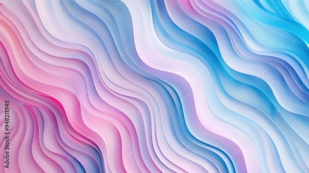 Abstract Wavy Background in Pastel Colors Abstract Wavy Background in Pastel Colors