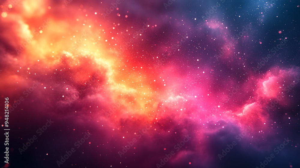 Naklejka premium Vibrant Shimmering Wallpapers, Bright and Colorful Backgrounds with Glitter and Light Effects