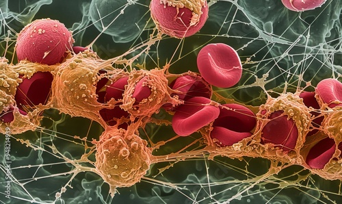 Fragmented RBCs, known as schistocytes, often suggest conditions like disseminated intravascular coagulation and hemolytic syndromes photo