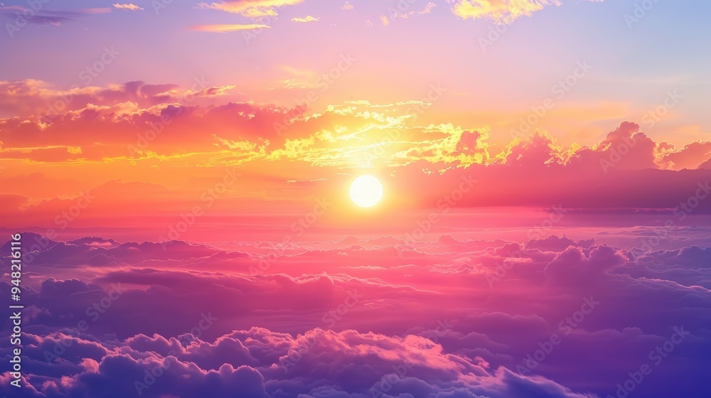 Fototapeta premium How sunrise marks the beginning of a new day and new opportunities