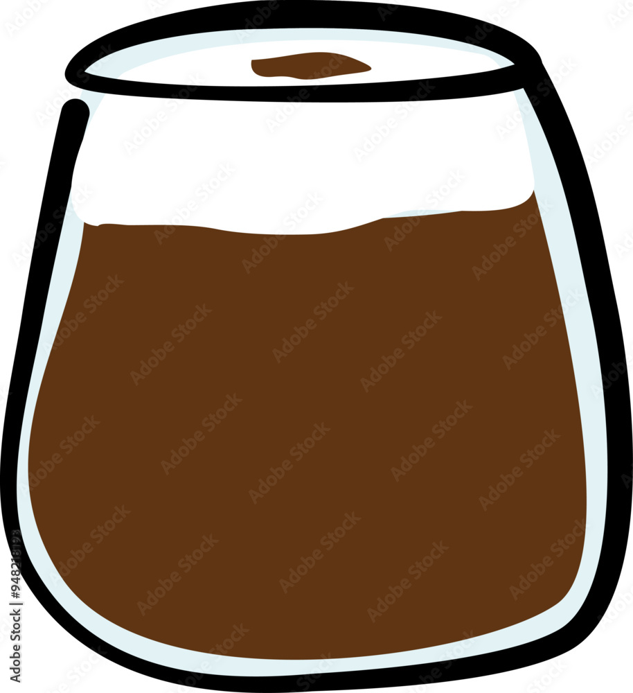 Illustration cup of hot coffee Illustration cup of hot coffee