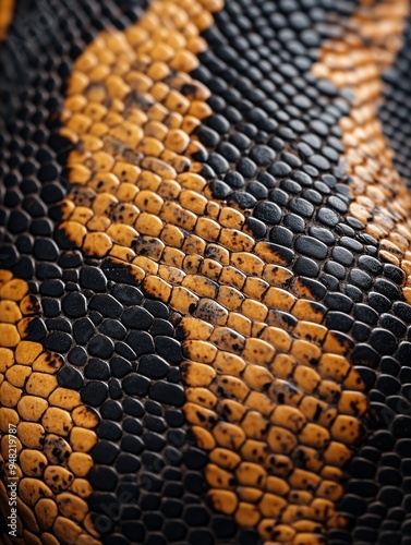 Snake skin background. Close up.