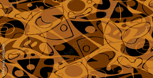 Abstract pattern. Illustration for printing on wall decorations. For use in graphics.