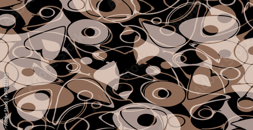 Abstract pattern. Illustration for printing on wall decorations. For use in graphics.