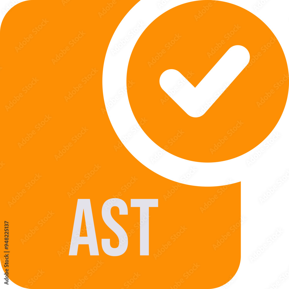 AST ip file icon with black checked mark AST ip file icon with black checked mark