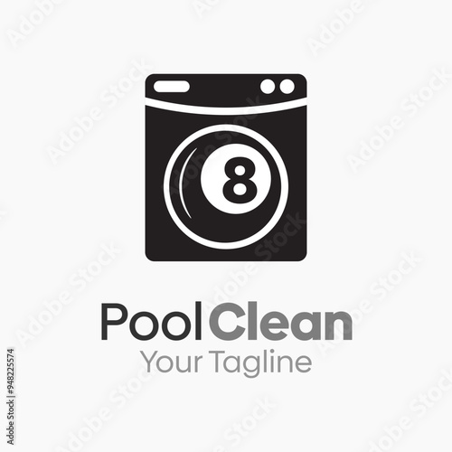 Pool Clean Logo Design Template. Good for Business, Agency, Community and Organization