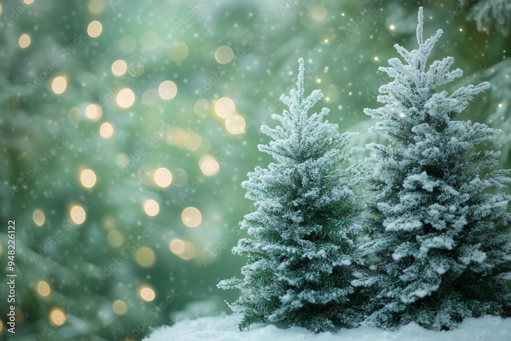 christmas tree in the snow christmas tree in the snow
