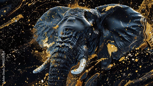 Elephant in Gold