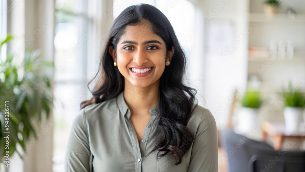Young Indian Woman Smiling - Cheerful young Indian woman with a friendly smile and natural lighting.
Young Indian Woman Smiling - Cheerful young Indian woman with a friendly smile and natural lighting.