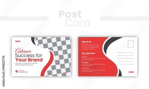 Modern Corporate Postcard Design Template