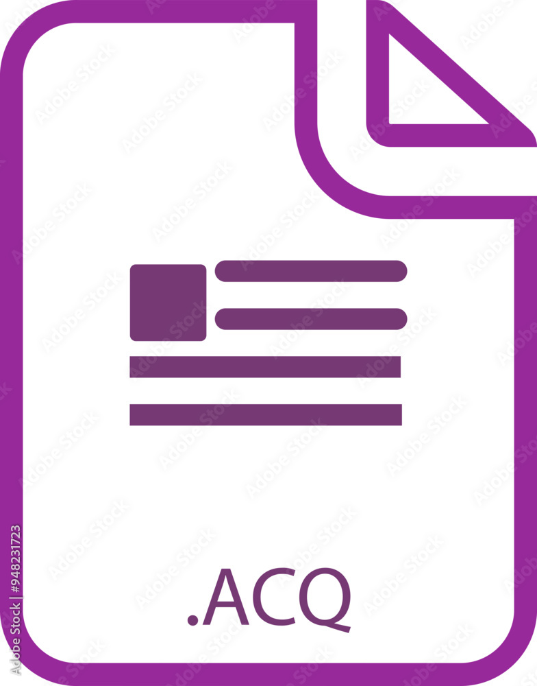 ACQ File icon with symbol ACQ File icon with symbol