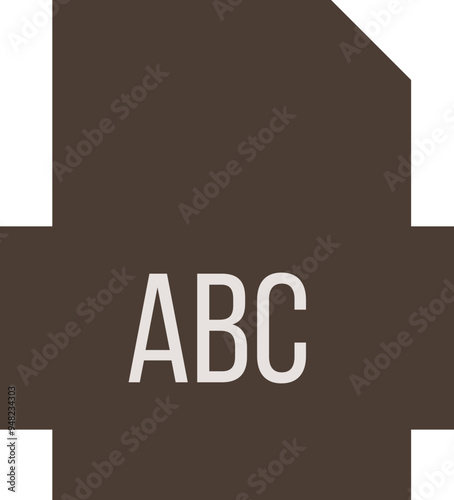 ABC File icon fill crisp corners