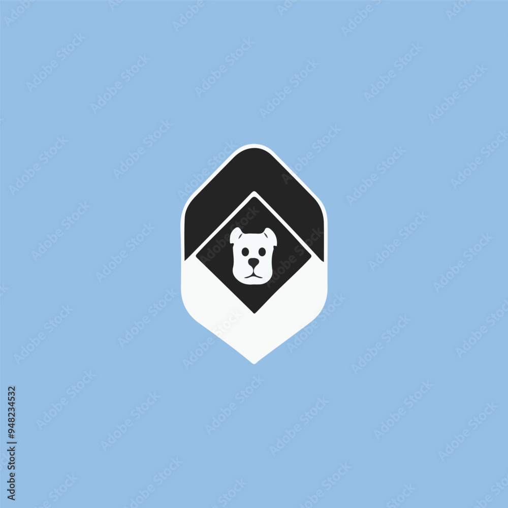 A Dog Icon In Black Vector Illustration A Dog Icon In Black Vector Illustration