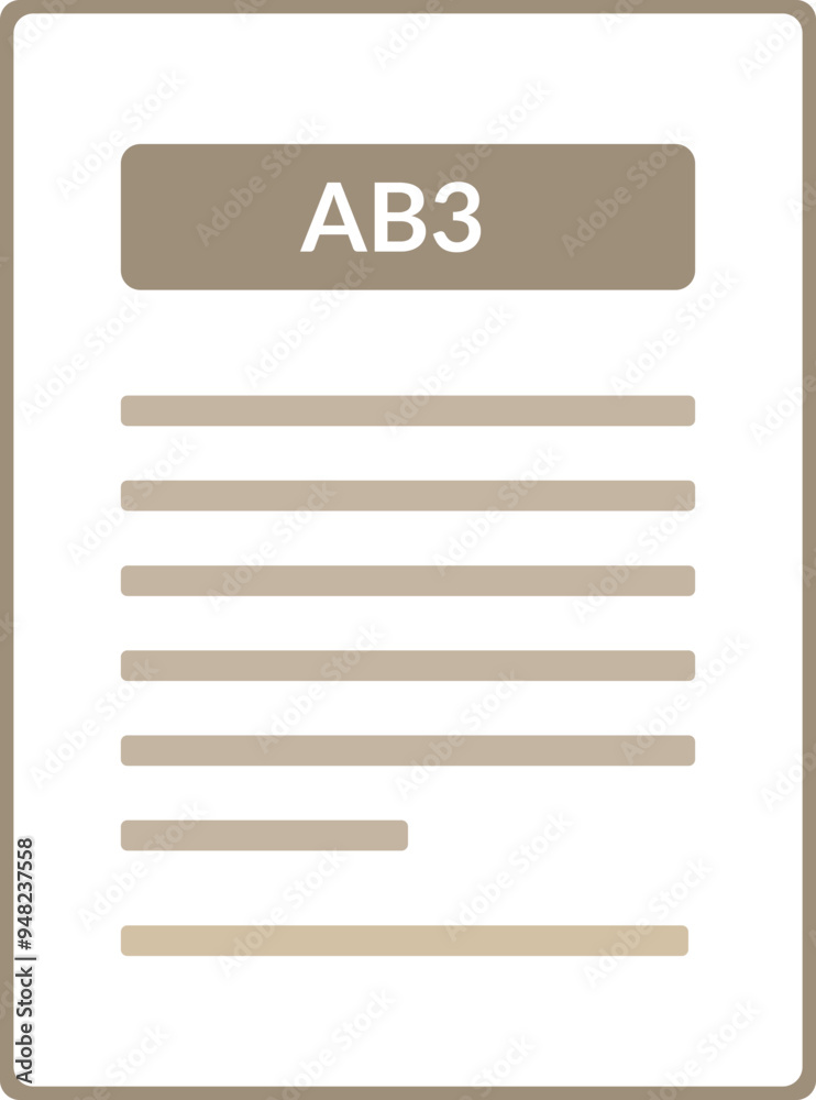 AB3 Contract document icon AB3 Contract document icon