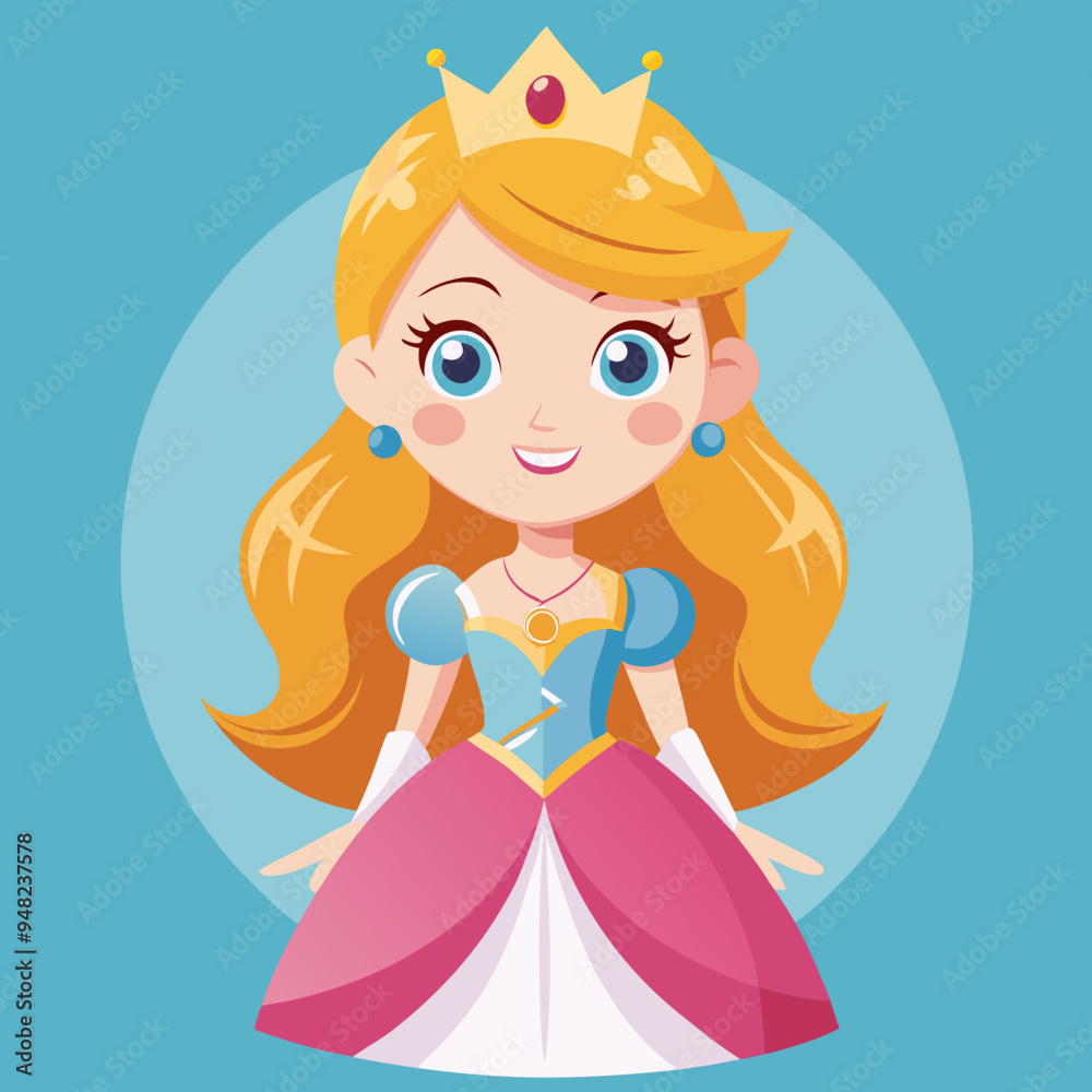 vector illustration of cute beautyfull princess vector illustration of cute beautyfull princess