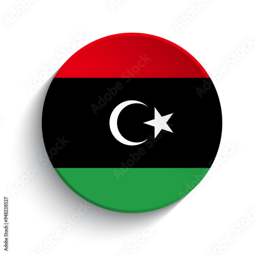 Libya flag button Free Download Libya flag button - GFXLoad