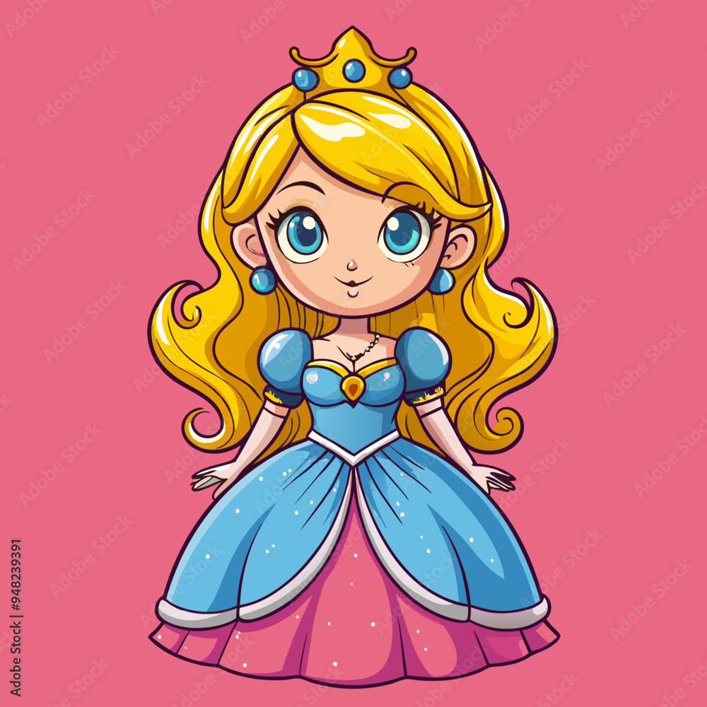 vector illustration of cute beautyfull princess vector illustration of cute beautyfull princess