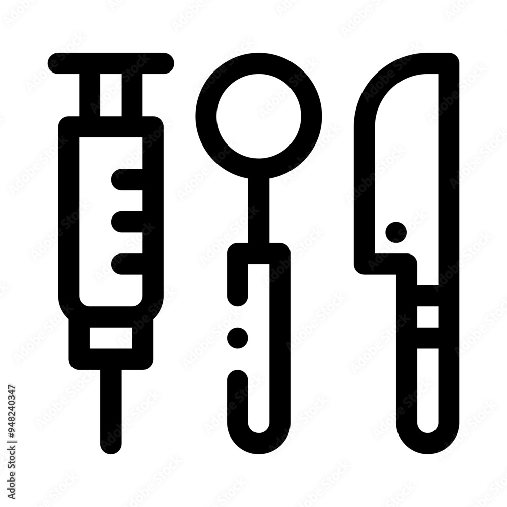 surgery line icon
