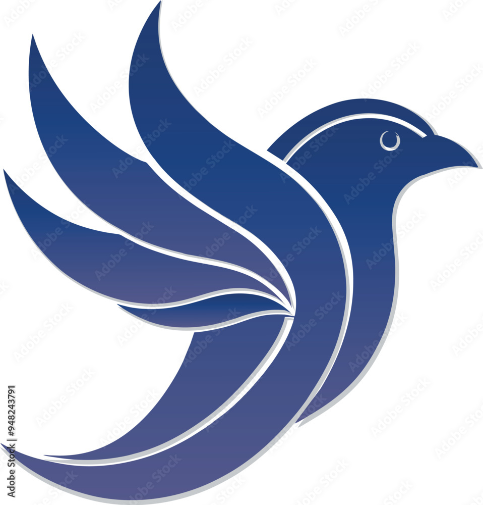 Flying Blue Eastern Bird icon logo cartoon style Illustrations & Vectors generated Ai Flying Blue Eastern Bird icon logo cartoon style Illustrations & Vectors generated Ai