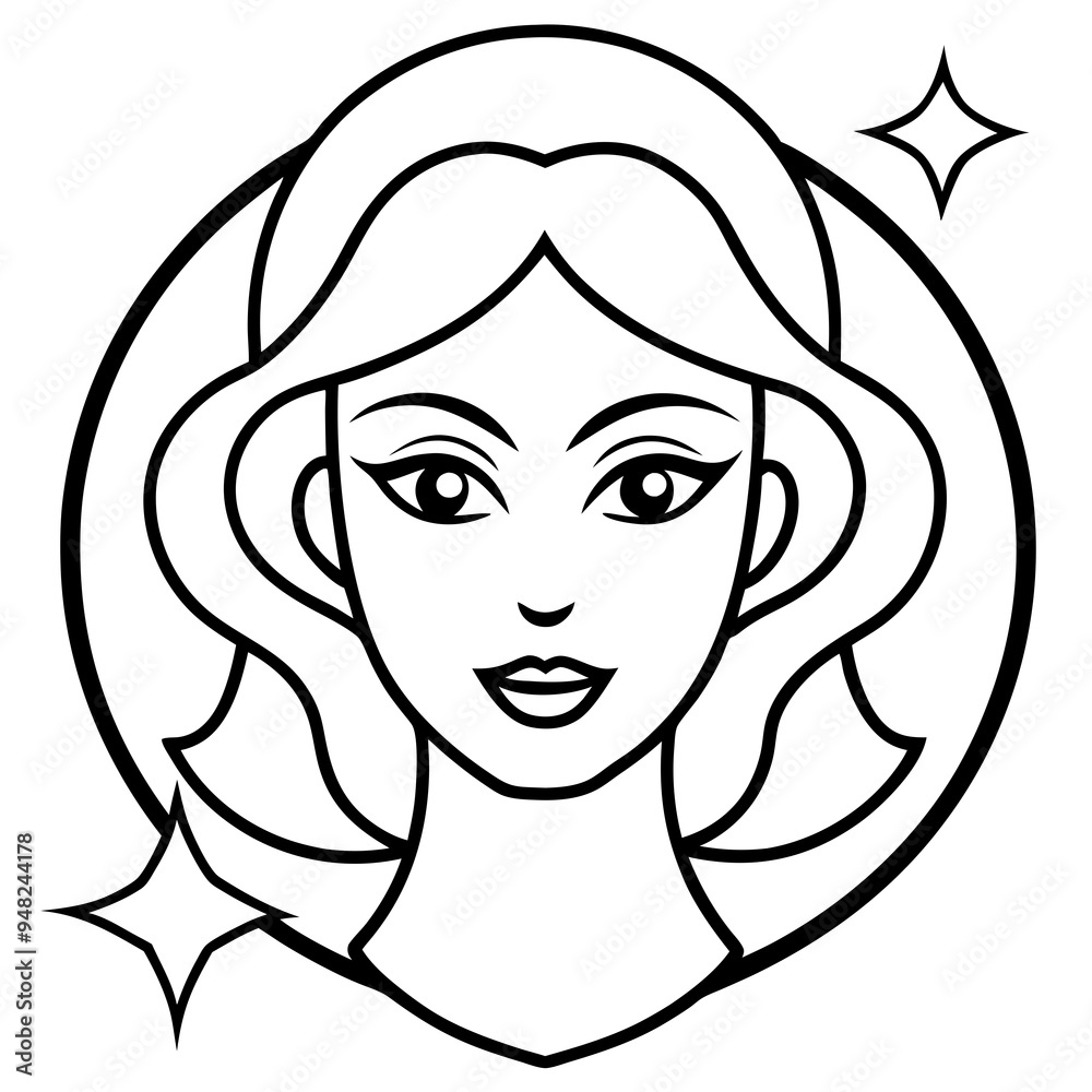 Cosmetology Art Flat Vector Logo Cosmetology Art Flat Vector Logo