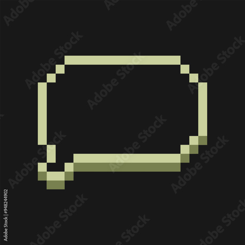 chat bubble pixel art for your needs