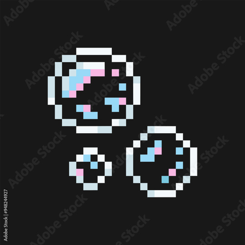 bubble pixel art for your needs
