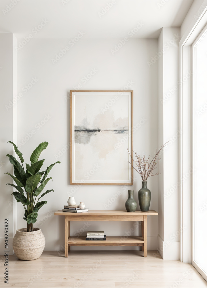 Fototapeta premium A minimalist entryway