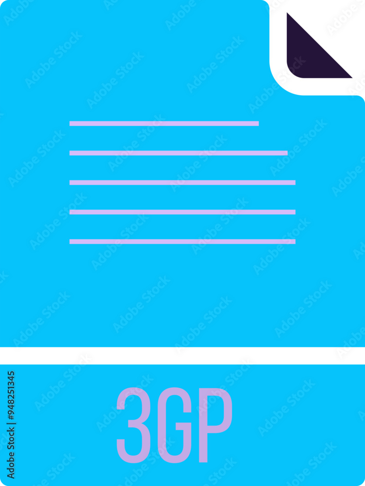 3GP ip file icon fill rounded corners 3GP ip file icon fill rounded corners