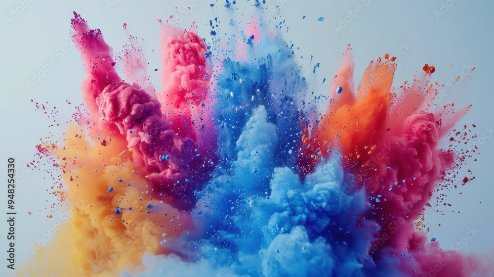 Vibrant Colored Powder Explosion Vibrant Colored Powder Explosion