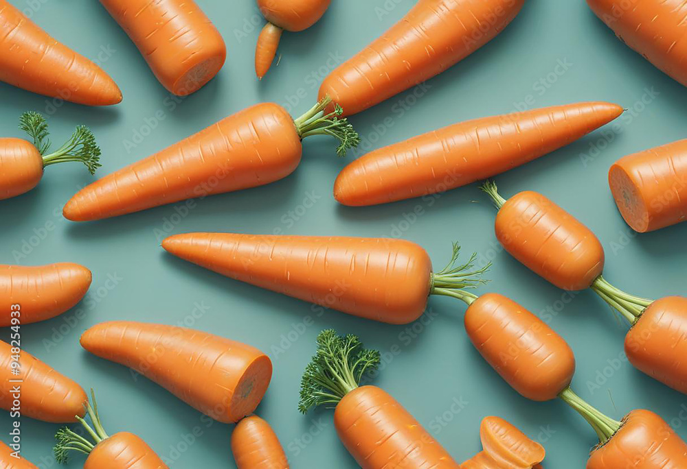 a photo of carrot on a white background made with generative AI a photo of carrot on a white background made with generative AI