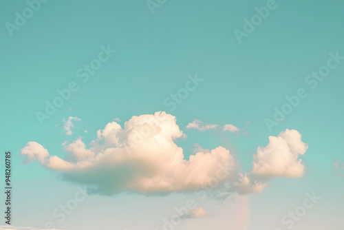 clouds on the sky view, vintage poster, sepia filter, high quality PNG
