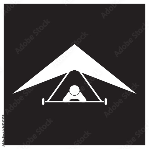  hang gliding logo design