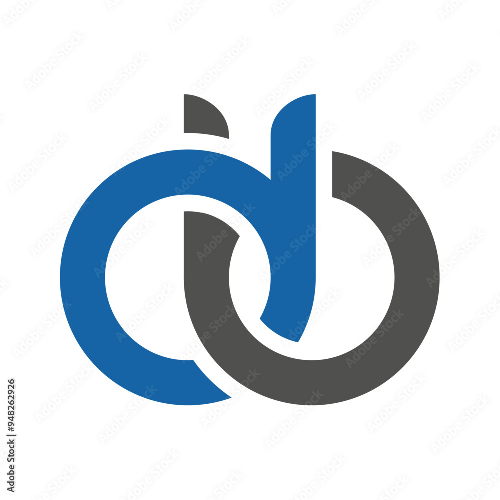 db qp letter link logo template db qp letter link logo template