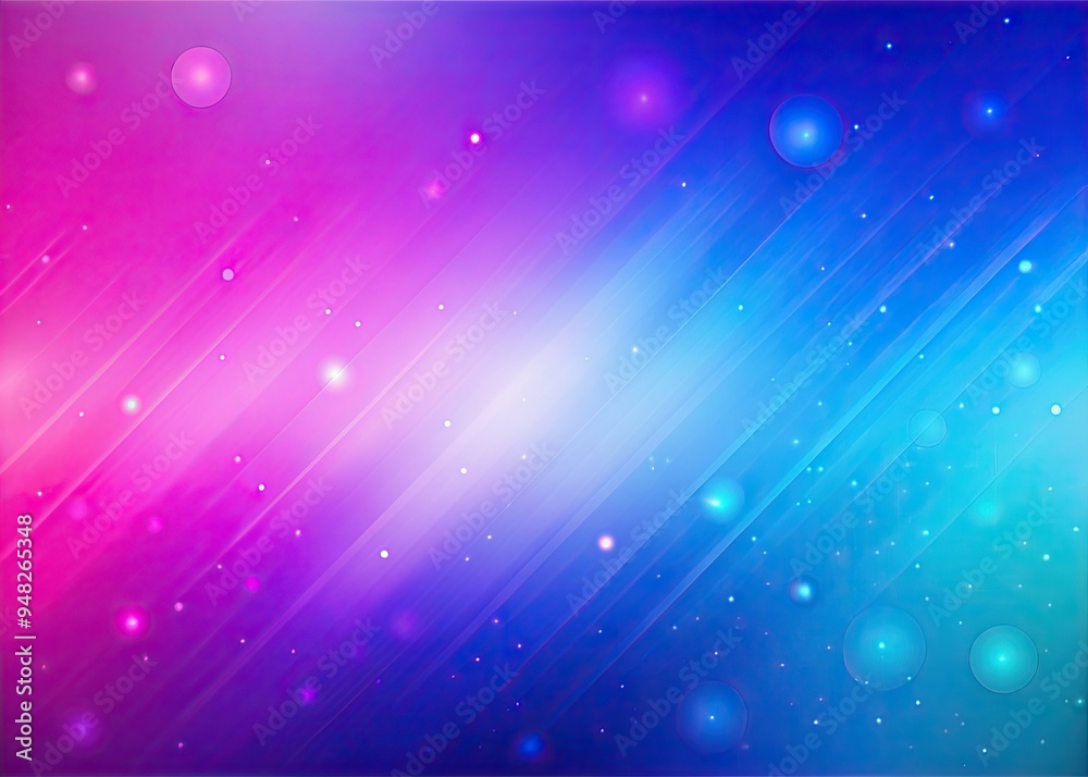Obraz premium Vibrant blue, purple, and pink hues blend in a grainy, smooth abstract gradient background texture, perfect for eye-catching headers, posters, banners, and backdrops.